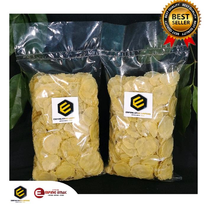 

EMPING MELINJO MENTAH TIPIS KERING 1 KG PRODUKSI LIMPUNG EMPING SUPER snack
