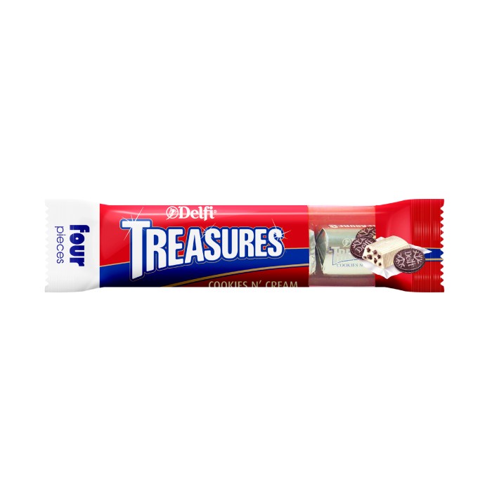 

Delfi Treasures Cookies Cream 36 g ( 24 Pcs / Box )