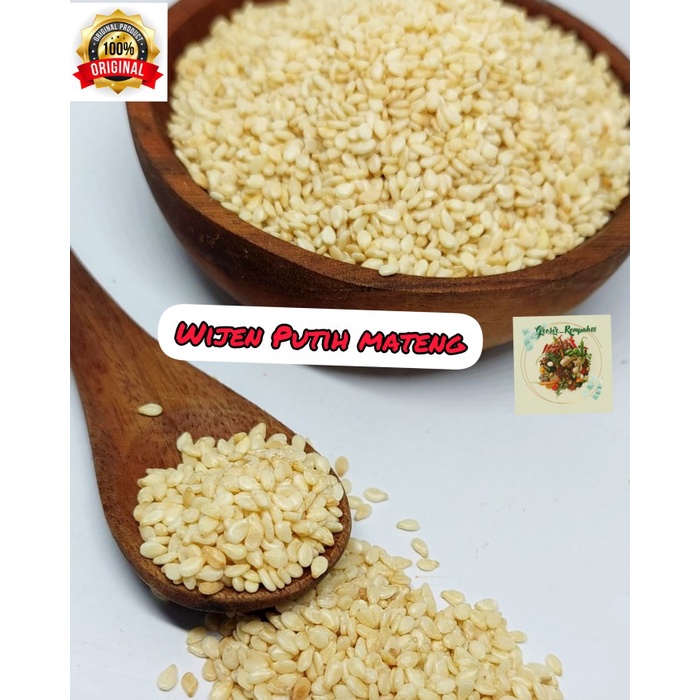 

Wijen putih sangrai / wijen mateng / white sesame seeds roasted 1kg