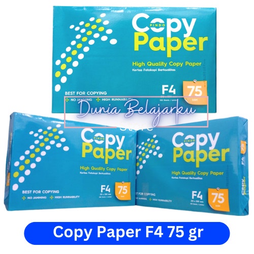 

HJK Kertas HVS Folio F4 75 Gram Copy Paper / HVS F4 CPB / 1 RIM 500 Lembar