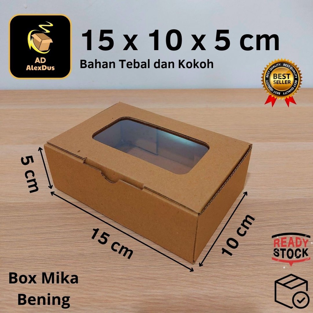 

Kardus Mika 15 x 10 x 5 cm Model Diecut | Kotak Box Dus Hampers Kue Snack Parcel