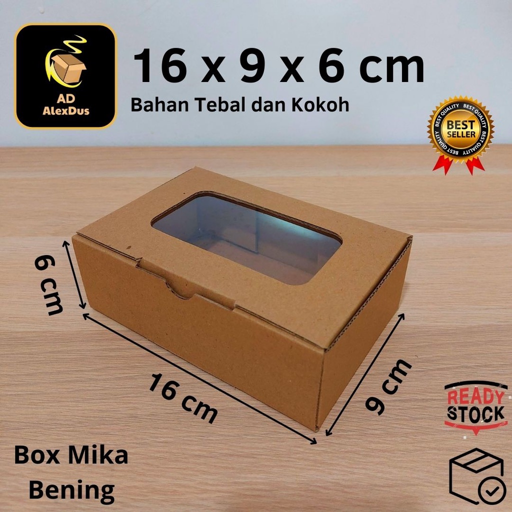 

Kardus Mika 16 x 9 x 6 cm Model Diecut | Kotak Box Dus Hampers Kue Snack Parcel