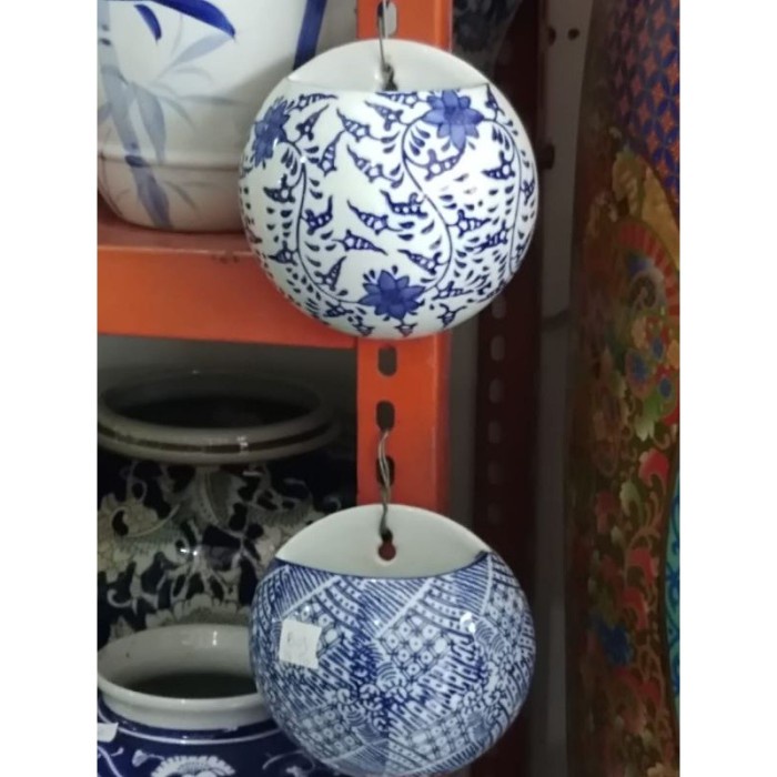 Jual [READY] Pot Dinding Keramik Satuan/ Pajangan Vas dinding Tananman