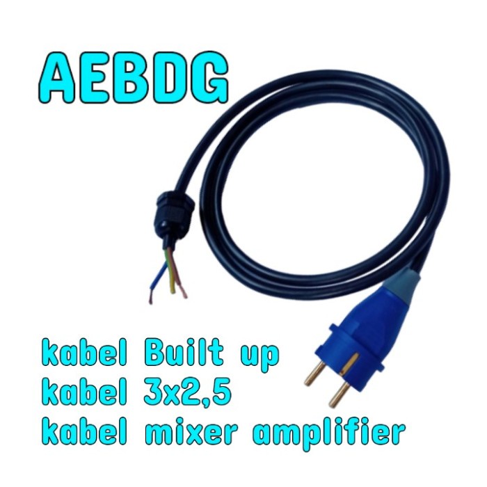 (Good) KABEL POWER AC BUILD UP Kabel 3x2.5 mm SERAMBUT Original Steker ewig