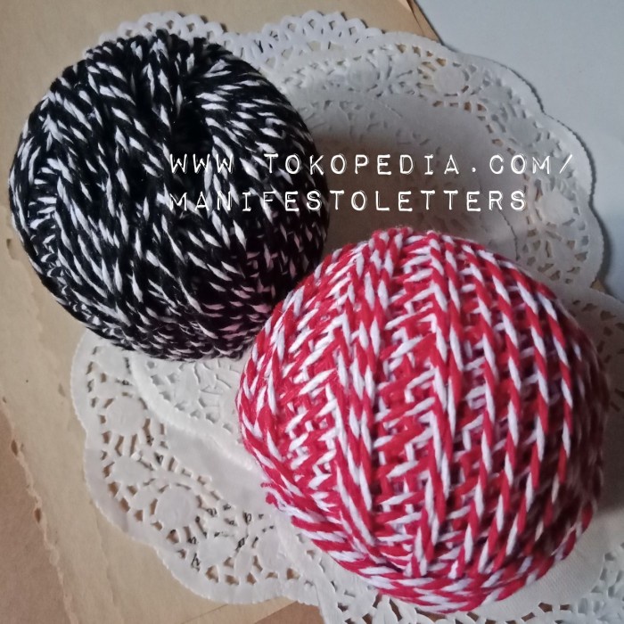 

pernakpernik- Bakers Twine Cotton Roll tali craft journal planner packing DIY