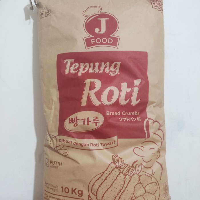 

J food TEPUNG ROTI BREADCRUMBS Putih 10kg