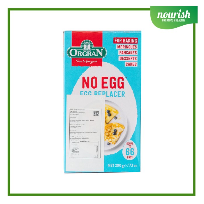 

Orgran No Egg Egg Replacer Gluten Free -- 7 oz (200gr)