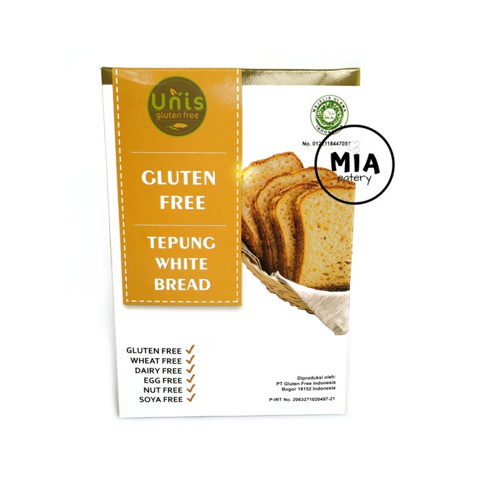 

Tepung White Bread UNIS Gluten Free premix roti