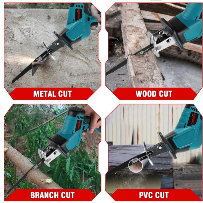 READY ALAT PAHAT KAYU LISTRIK DAN ALAT UKIR KAYU DENGAN BATERAI, CHAINSAW MINI GERGAJI BATRAI MULTI