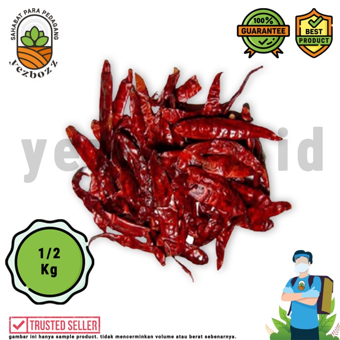 

PREMIUM Cabe Kering / Chili Dry 500 gram (1/2 Kg)