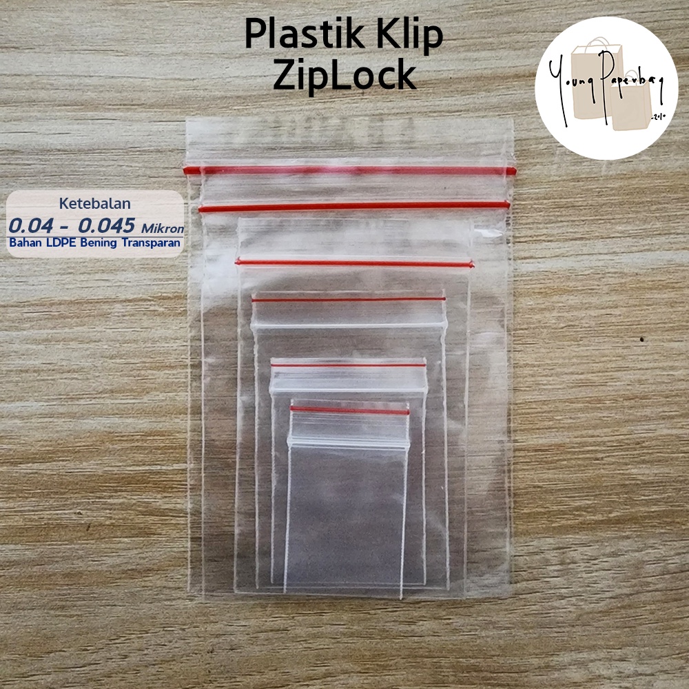 UM1 Plastik Klip Zip Lock / Ziplock LDPE Serbaguna utk Makanan/Baju/dll (per 1 KG)