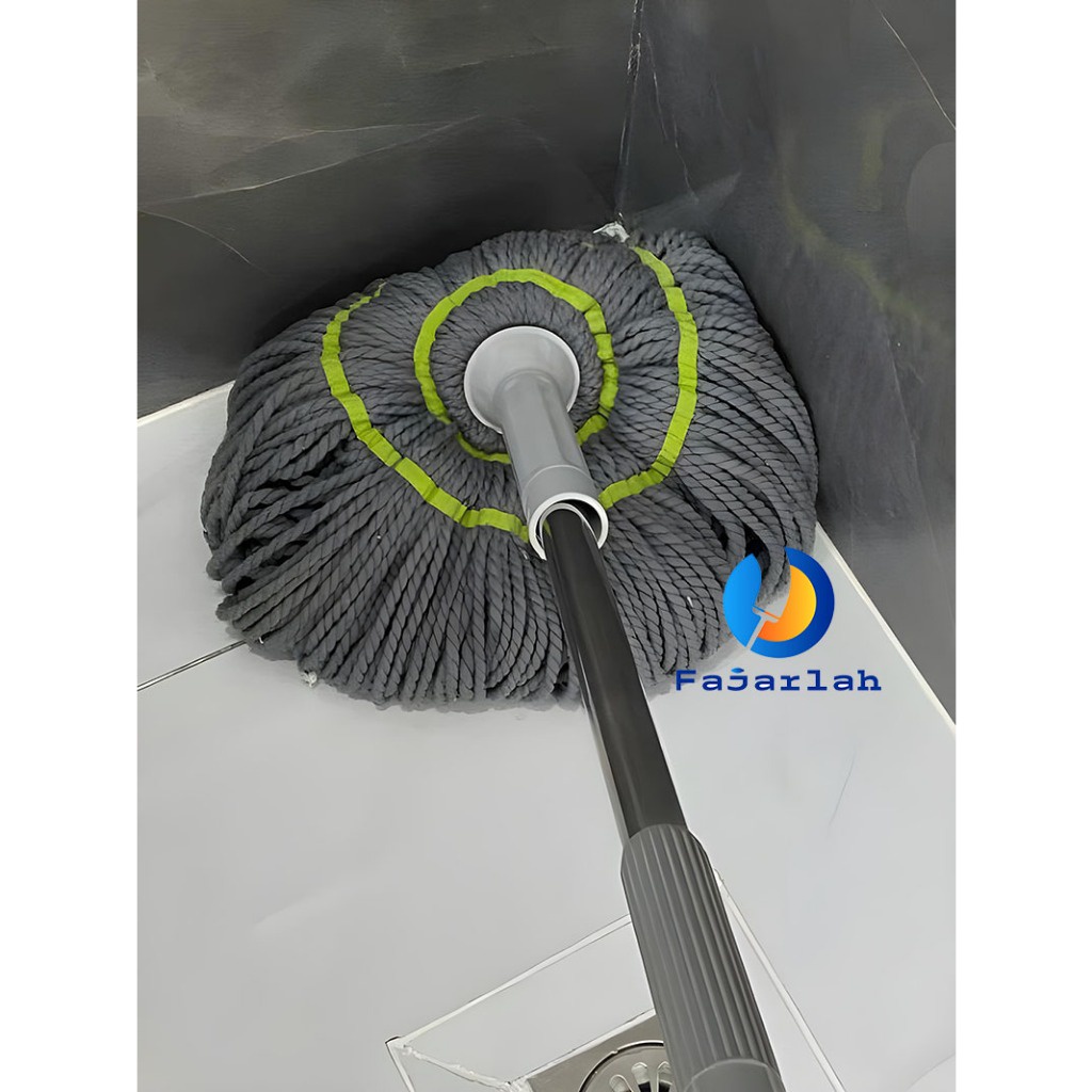 Ultra Praktis Twist Mop 1set alat kain lap pel lantai peras yang praktis untuk membersihkan lantai