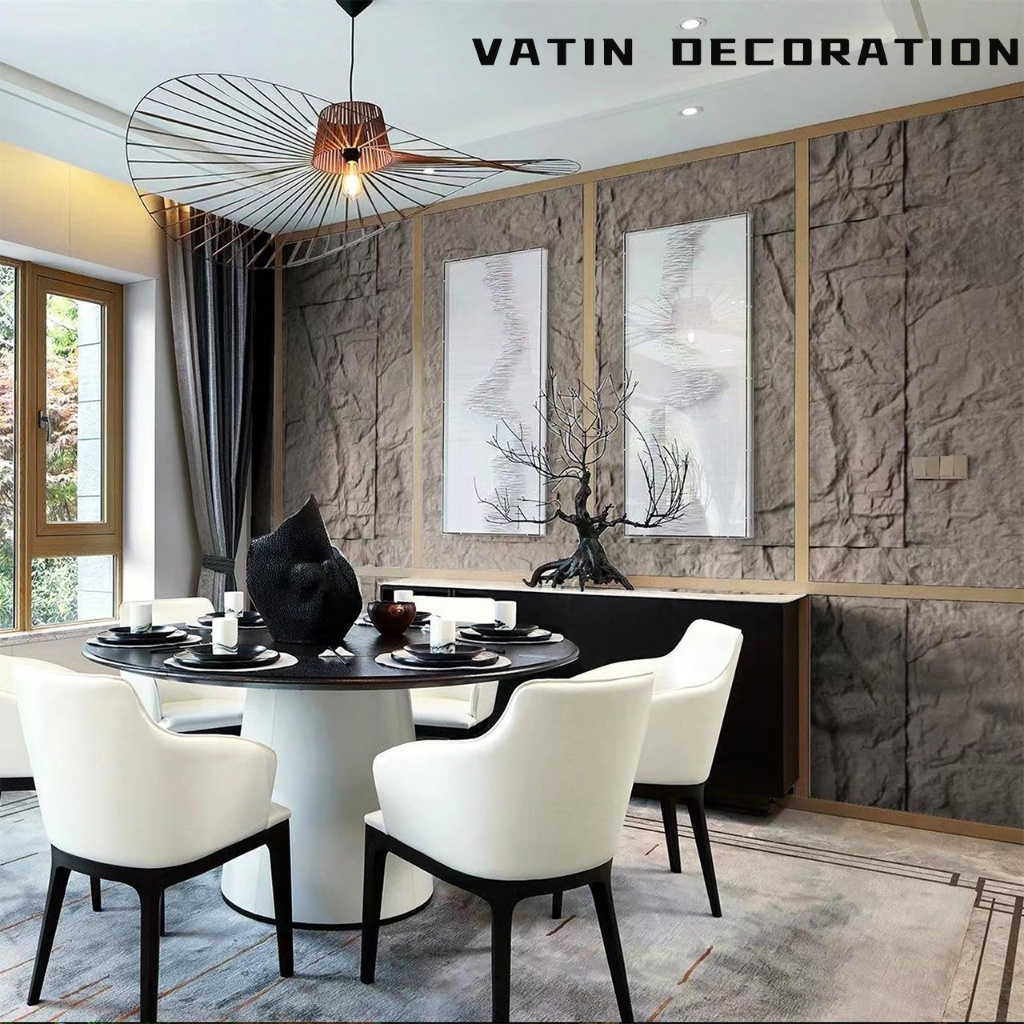 60*120cm Pu Stone Wall Panel / Wall Stone Panel / Batu Alam Dinding Teras / Batu Alam Tekstur