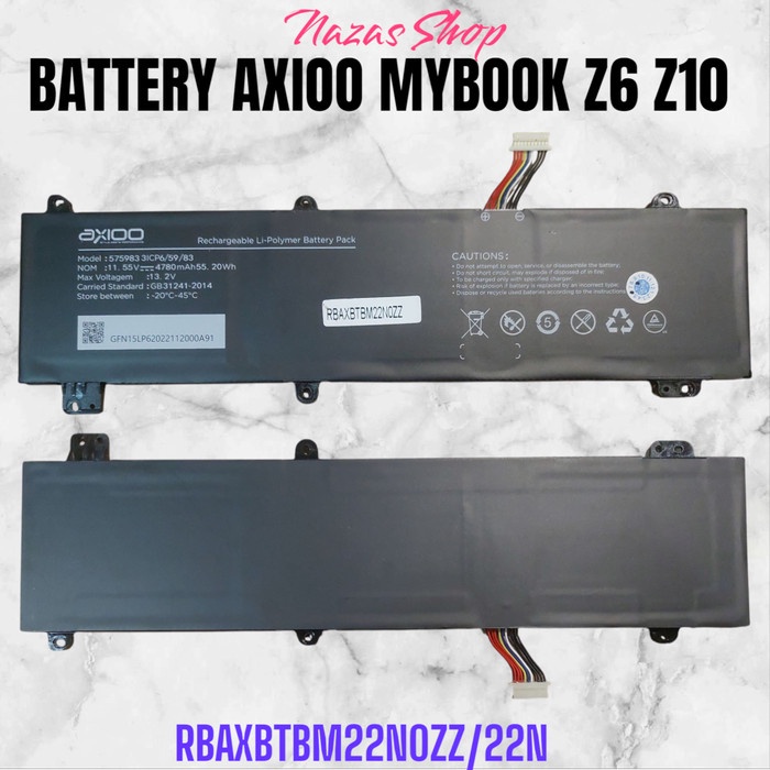 Battery Baterai Axioo Mybook Z6 Z10 Original Axioo (22N)
