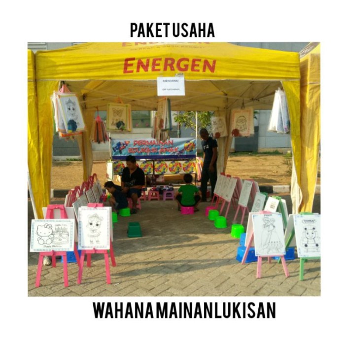 

PAKET USAHA WAHANA MAINAN LUKISAN STEROFOAM GABUS MEWARNAI UNTUK MURAH