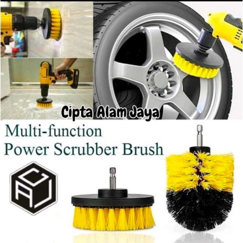 UM1 SIKAT BOR LISTRIK ELECTRIK DRILL BRUSH SIKAT BOR KAMAR MANDI SIKAT WC SERBAGUNA - ERA BRUSH