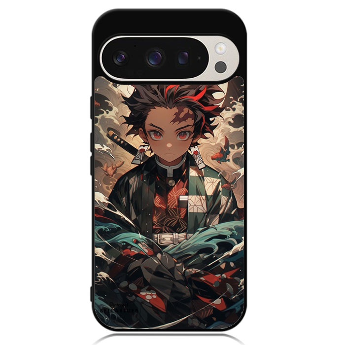 Hybrid Case Custom Hardcase Google Pixel 9 8 7 6 5 4 4A 3 3A 2 Pro XL 4G 5GTanjiro Art RH0088