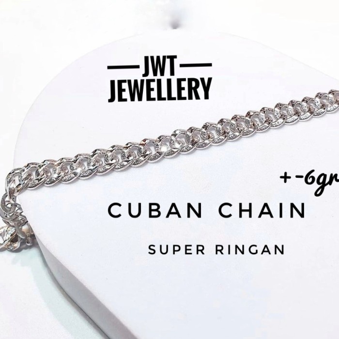 GELANG EMAS PUTIH PRIA WANITA SISIK NAGA DOFF PASIR NEW SUPER RINGAN