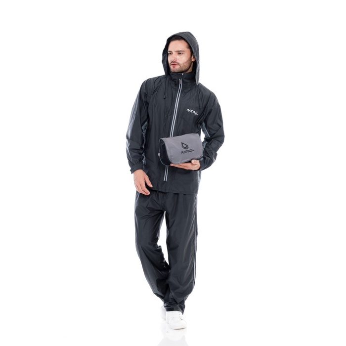 [trs] - Rainsol Agile v1 Jas Hujan Motor Dewasa Double Sleting