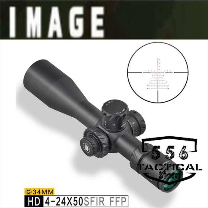 TERMURAH Telescope Discovery HD 4-24x50 SFIR FFP