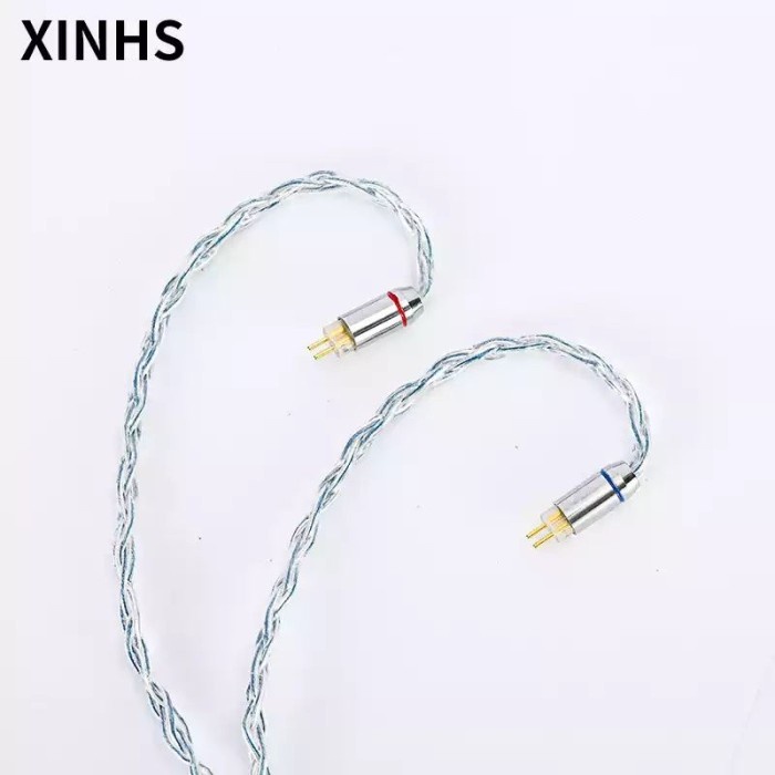 [ans] - XINHS Rainbow Blue Kabel Upgrade 8 Core for KZ DQ6 TRN MT1 Pro CCA CRA