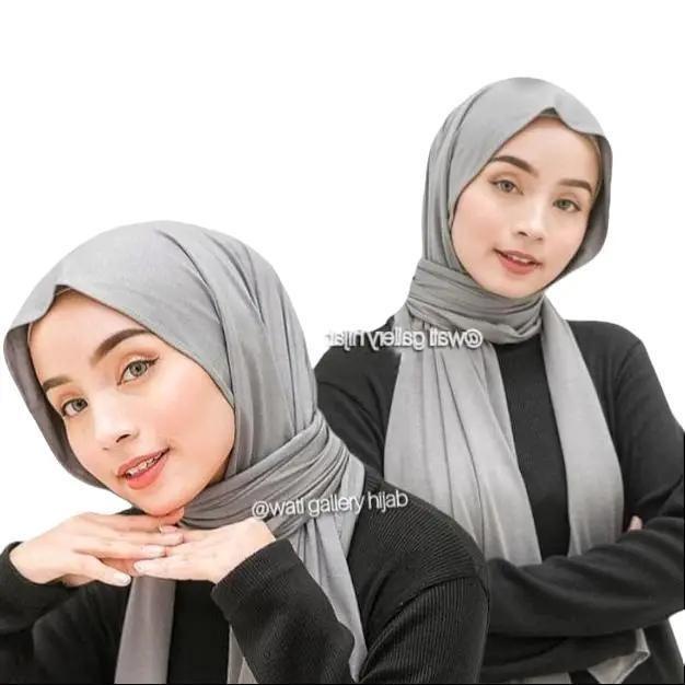 Rayon Super// Turki Shawl Panjang Pashna Kaos Muslim Wanita Jilbab Syari Jilbab Syari Instan Khimar