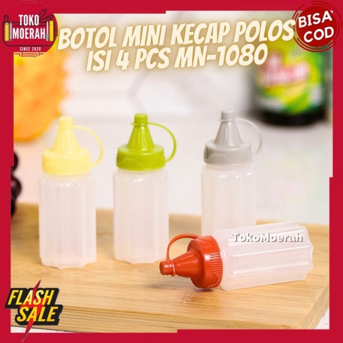(Good) BOTOL SAUS KECAP MINI POLOS MN-1080 BOTOL SAUS BEKAL BENTO KECIL UNIK