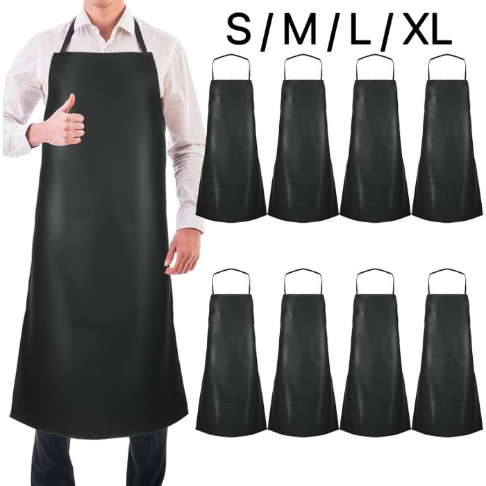..... Celemek Kulit Anti Air Apron Bartender Apron Tahan Air Celemek Apron Waterproof Elemek Hitam
