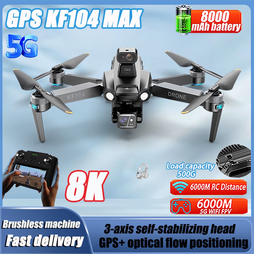 2024 Kf104/Kf102 Professional Drone 8K Hd Camera Gps Laser Obstacle Avoidance Remote Control With