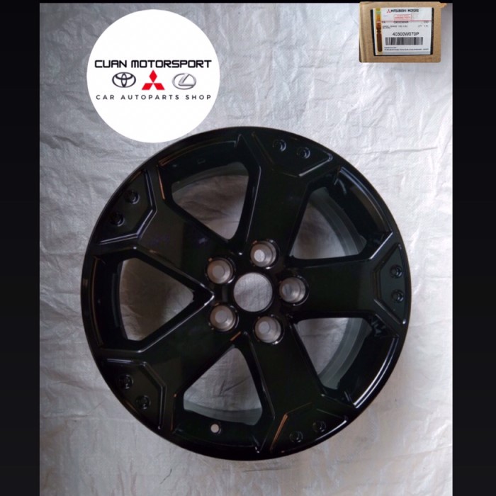 BISA GOSEND VELG MITSUBISHI XPANDER CROSS BLACK EDITION ASLI ORIGINAL TERLARIS