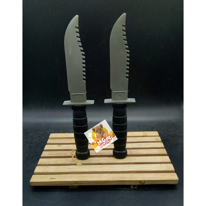 (Best) Mainan Plastik Pisau army - Pisau Tentara Mainan isi 2pc