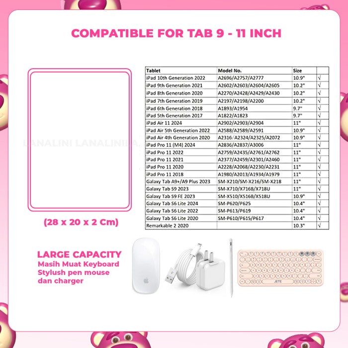 Jt Top Tas Sleeve Pouch Hand Bag Samsung Galaxy Tab S8 S8+ Plus Ultra 11 Inci