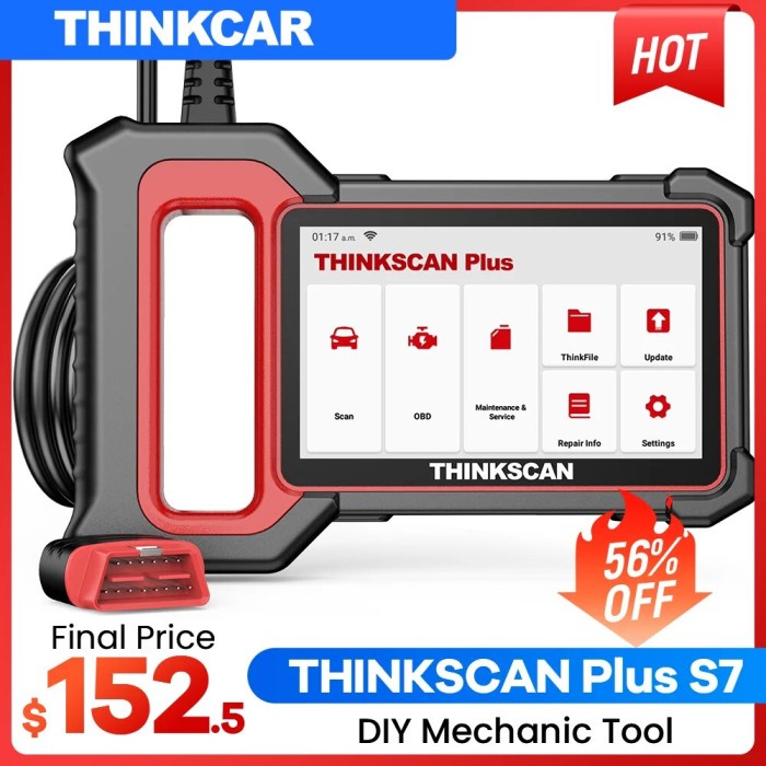 Thinkcar Thinkscan Plus S7/S6/S4 OBD2 Diagnostic Tools Transmission