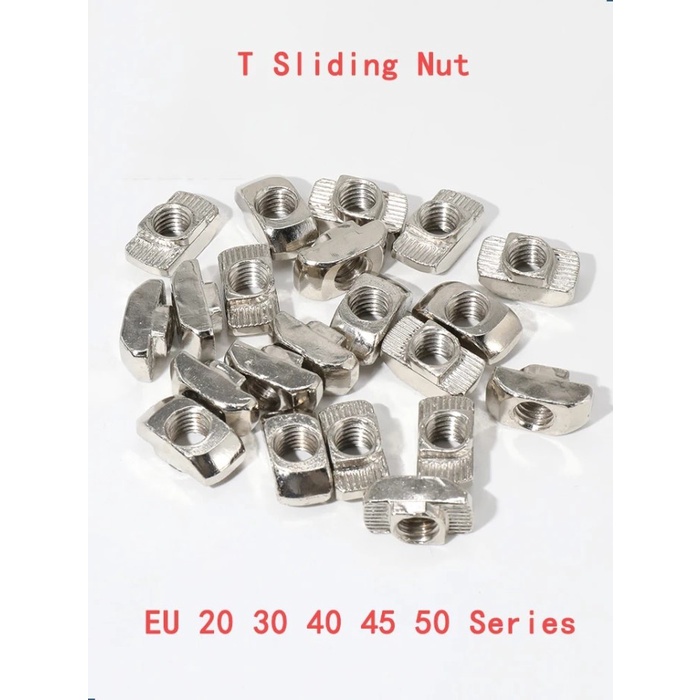 20-50PCSM3 M4 M5 M6 M8 Slot T-nut Sliding T Nut Hammer Drop In Fasten