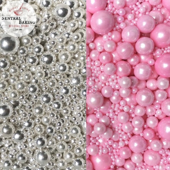 

Sale Terbatas Sprinkle Kue Mutiara Bunga Pink Biru 2/ Springkel Springkle Hiasan Kue Aman