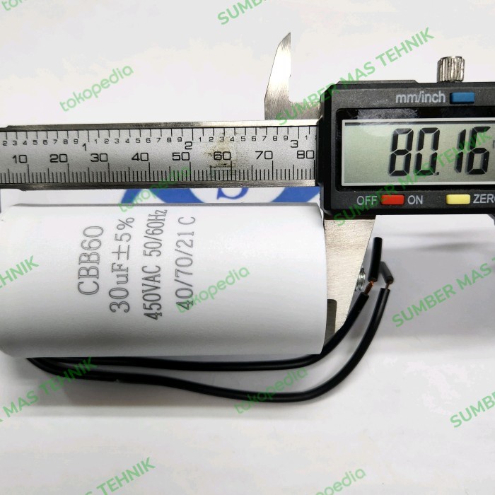 KAPASITOR 30 MICROFARAT KAPASITOR KOMPRESOR PORTABLE 30MF KONDENSOR