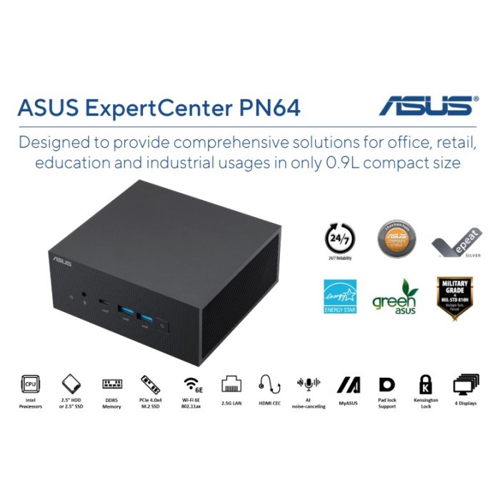 BISA GOSEND MINI PC ASUS PN64 INTEL I3 1220P GEN12 - BAREBONE ONLY MINI PC I3 1220