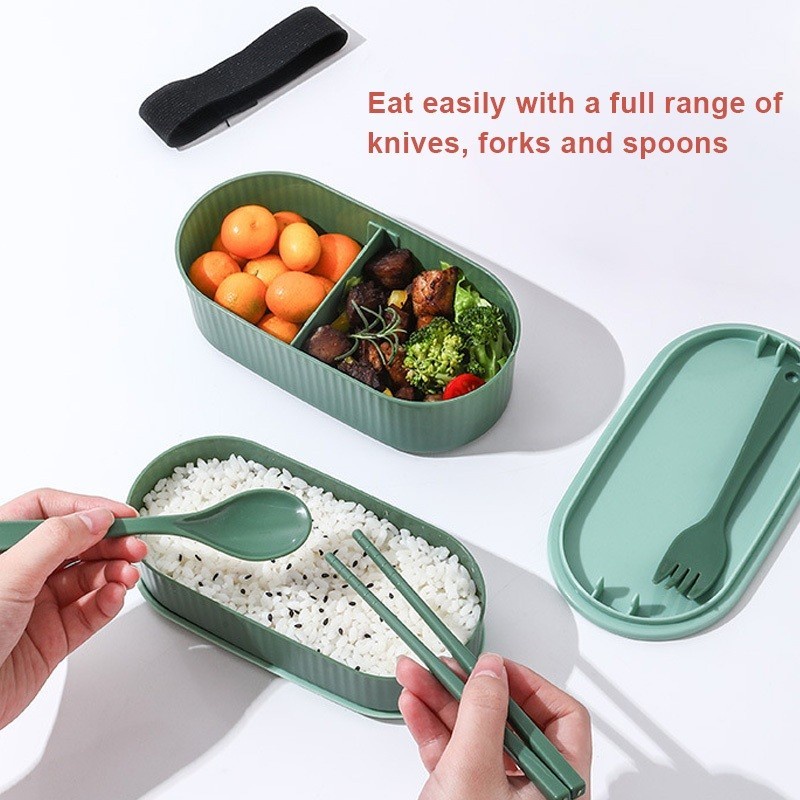 Baru Voova Lunch Box / Kotak Bekal Makan Siang / Kotak Bekal Tali Strap 900Ml / Kotak Makan Siang