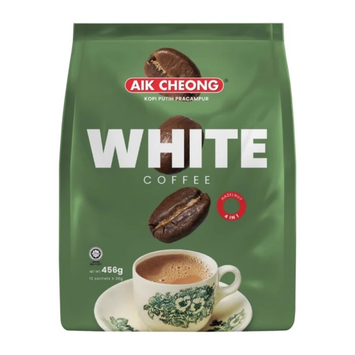 

Aik Cheong 4 In 1 White Coffee Tarik Hazelnut 12 X 38 Gram