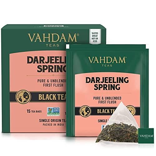 

Vahdam Teas Black Tea Darjeeling Spring 15 X 2 Gram