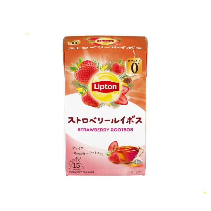 

Lipton Strawberry Rooibos Black Tea Caffeineless Decaf 15 X 2 Gram