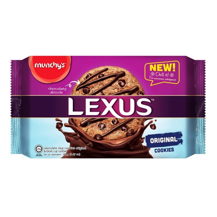 

Munchys Lexus Original Chocolate Chip Cookies 189 Gram