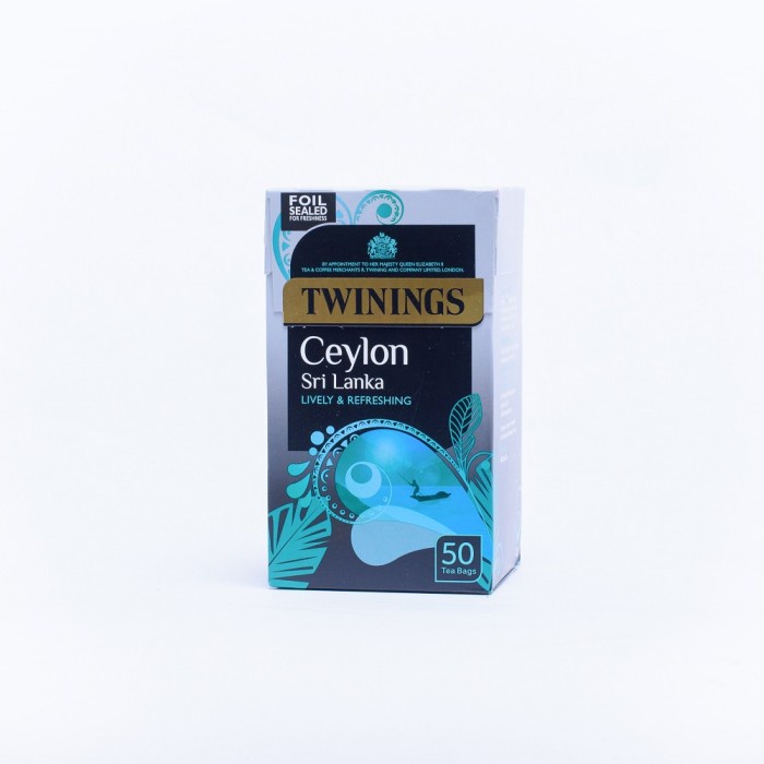 

Twinings Black Tea Ceylon Sri Lanka Lively & Refreshing 50 X 2.5 Gram