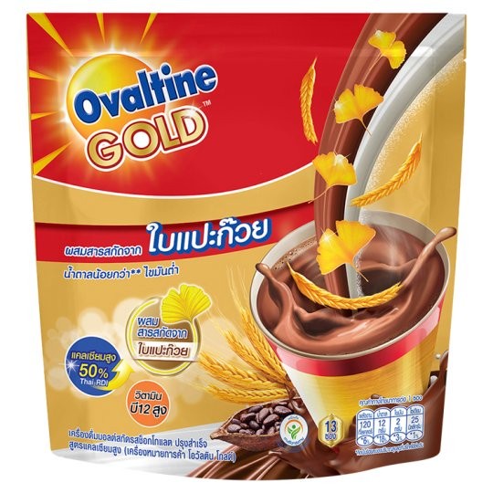 

Ovaltine Gold High Calcium Chocolate Flavoured Malt Beverage 30Gr X 13