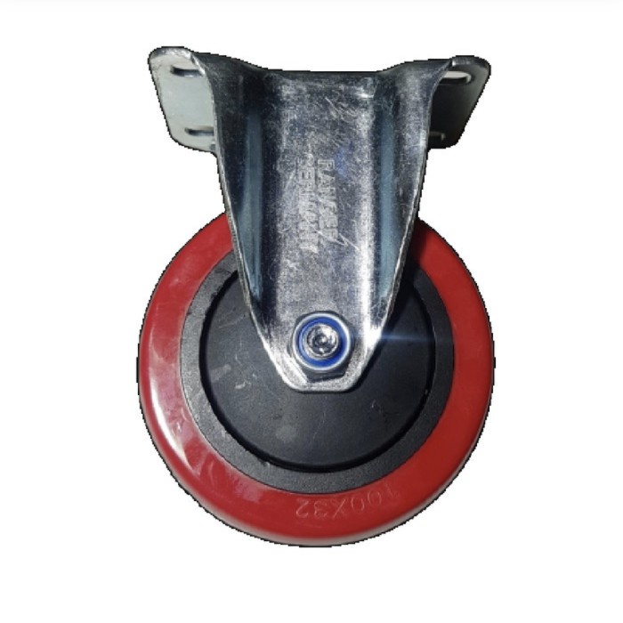 

Roda Troli Troly Trolly Pu Merah 4 Inch Mati Fixed Ranger Germany