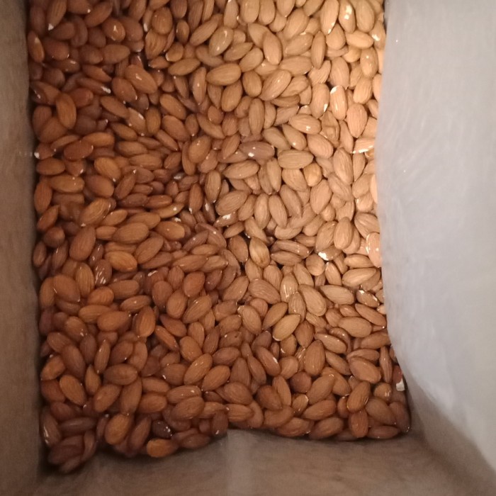 

Natural Whole Raw Almond (Mentah) kacang almond Blue Diamond 500gram