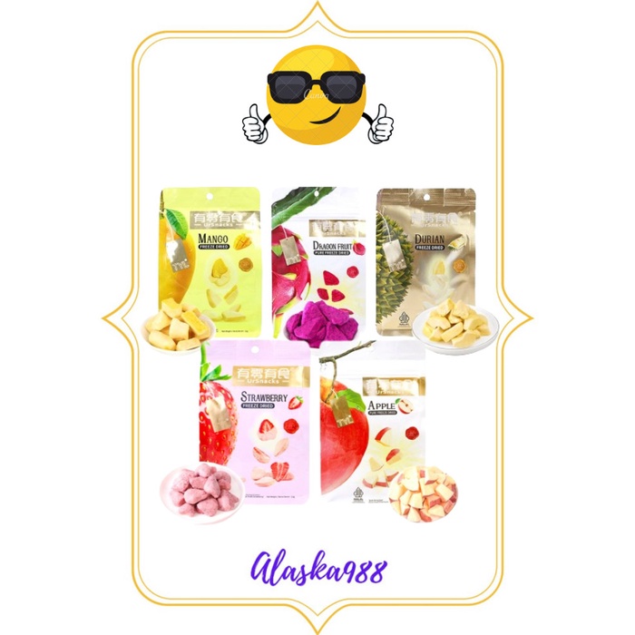 

Ursnack Freeze Dried Fruits / Snack Buah Kering / TYL Dried fruits