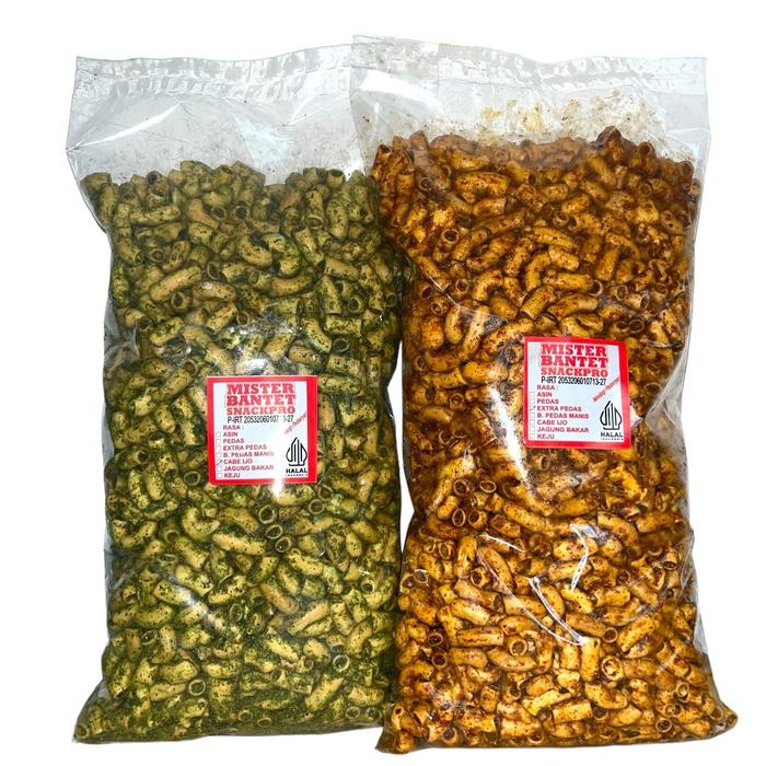 

Makaroni Bantet 1kg / Makaroni Pedas / Makaroni Bantet Pedas daun Jeruk / Makaroni / Makaroni Bantat