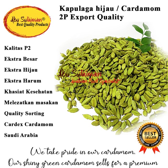 

Kapulaga Hijau Arab India Premium/Kapol India Arab/ Cardamom Premiun