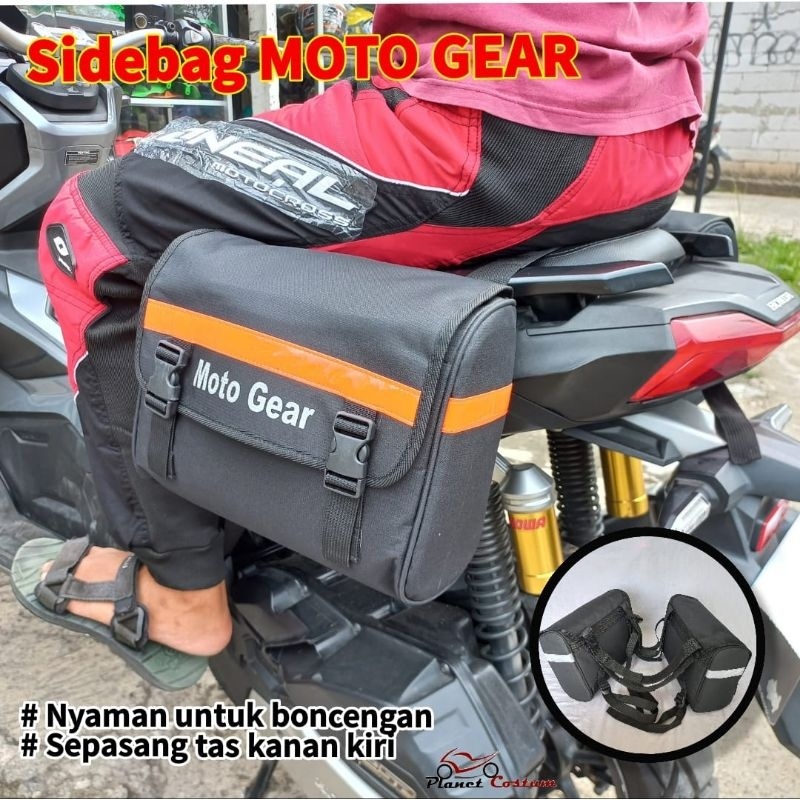 MOTO GEAR TAS SAMPING MOTOR SIDE BAG MOTOR 3M MULTIFUNGSI ONGKIR HANYA 1 KG